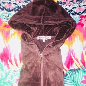 Juicy Couture velour zip up sweater
